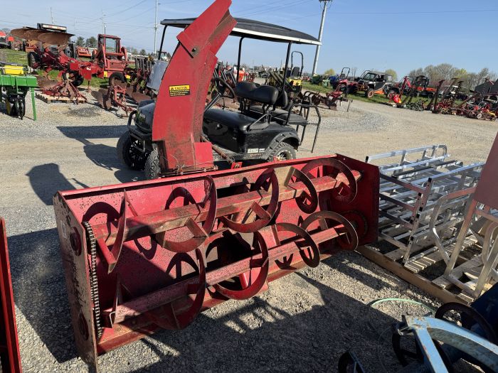 International 80" double auger snowblower