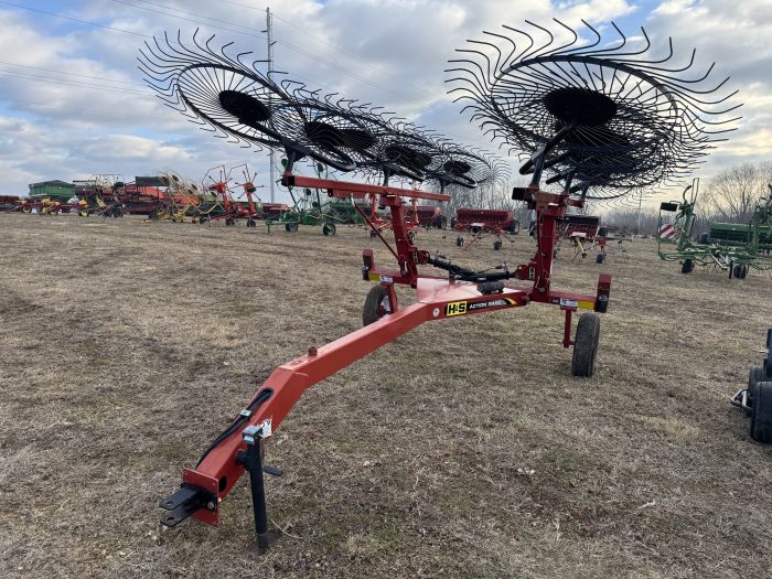 H&S 12 wheel rake